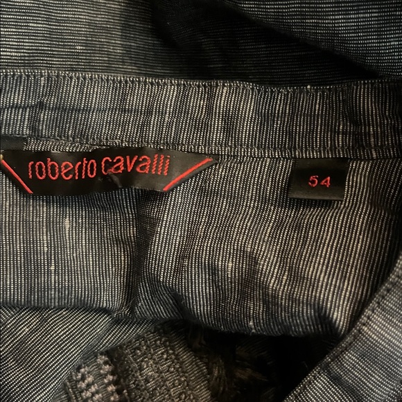 ROBERTO CAVALLI cotton linen embroidery long sleeve tunic blouse very gd cond XL - Picture 7 of 8